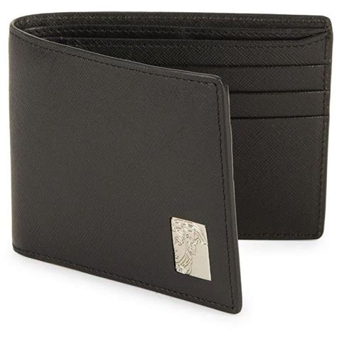 versace leather wallets for men|Versace bifold wallet.